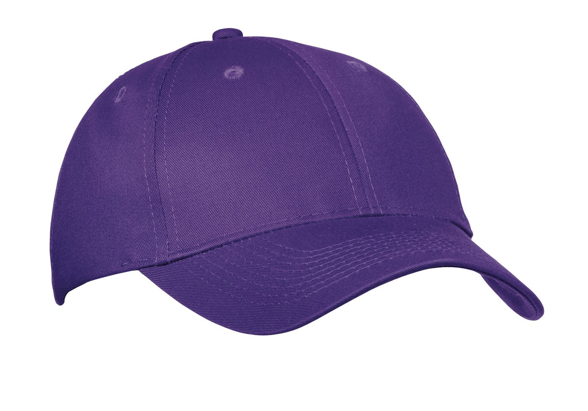 Port Authority Six-Panel Twill Cap.  CP80 in Purple