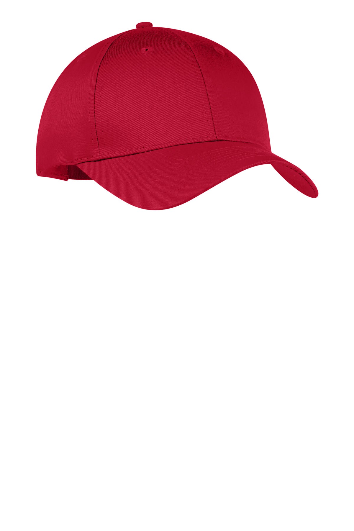Port Authority Six-Panel Twill Cap.  CP80 in True Red
