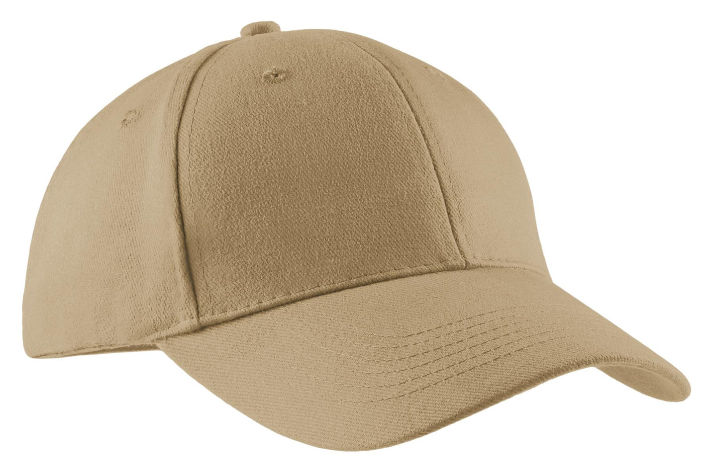 Port Authority Brushed Twill Cap.  CP82 in Khaki