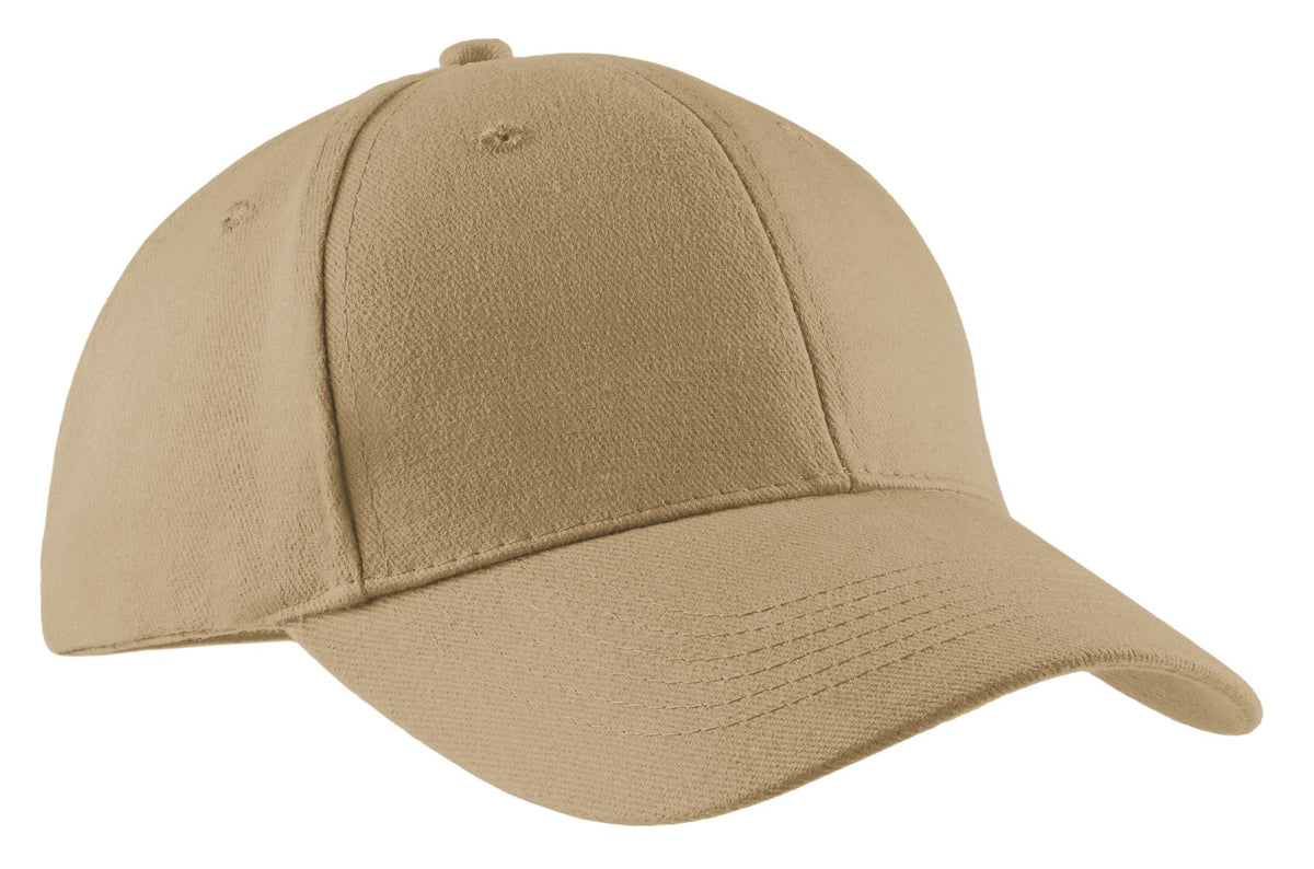 Port Authority Brushed Twill Cap.  CP82 in Khaki