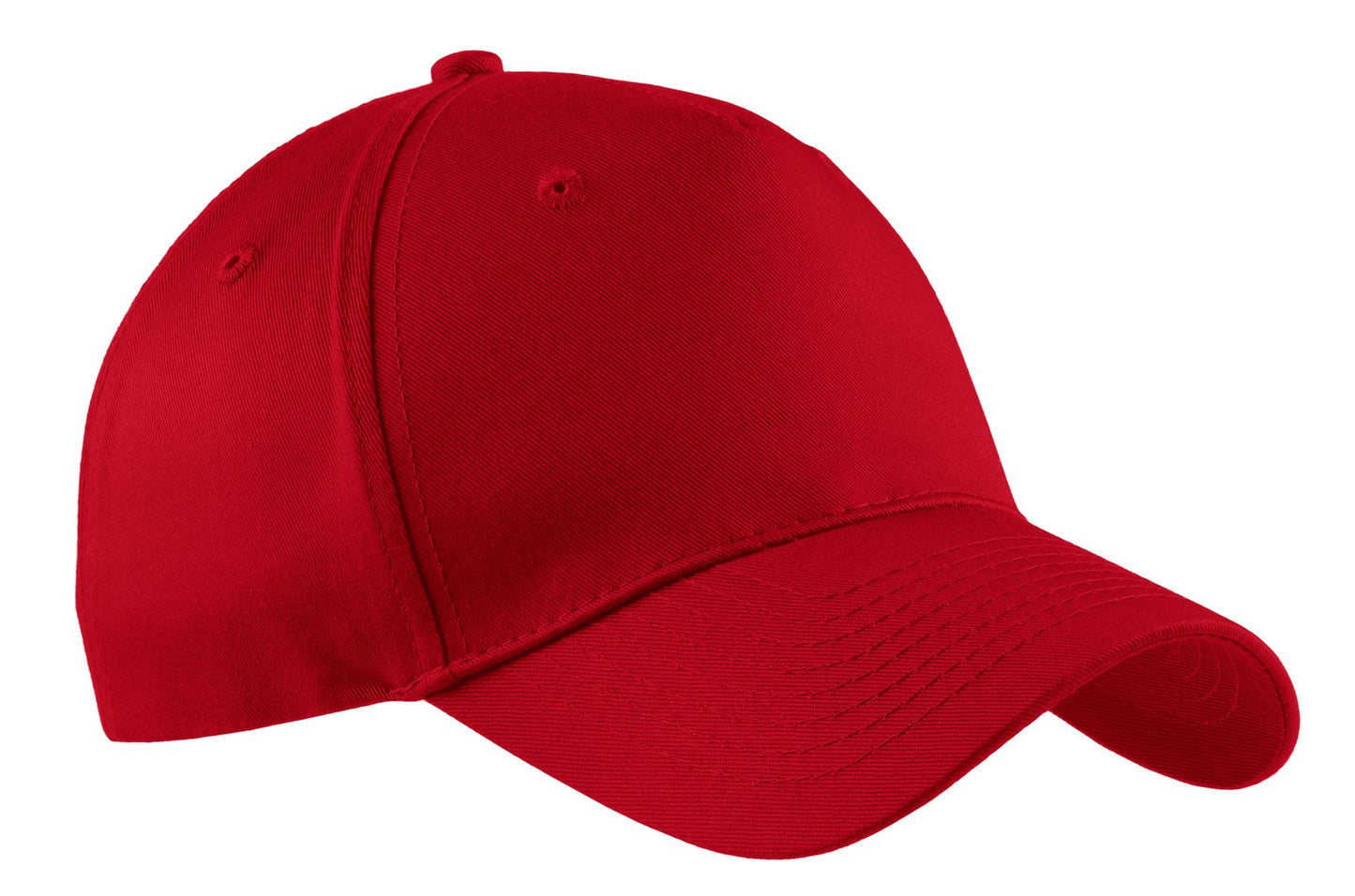 Port Authority Five-Panel Twill Cap.  CP86 in Red