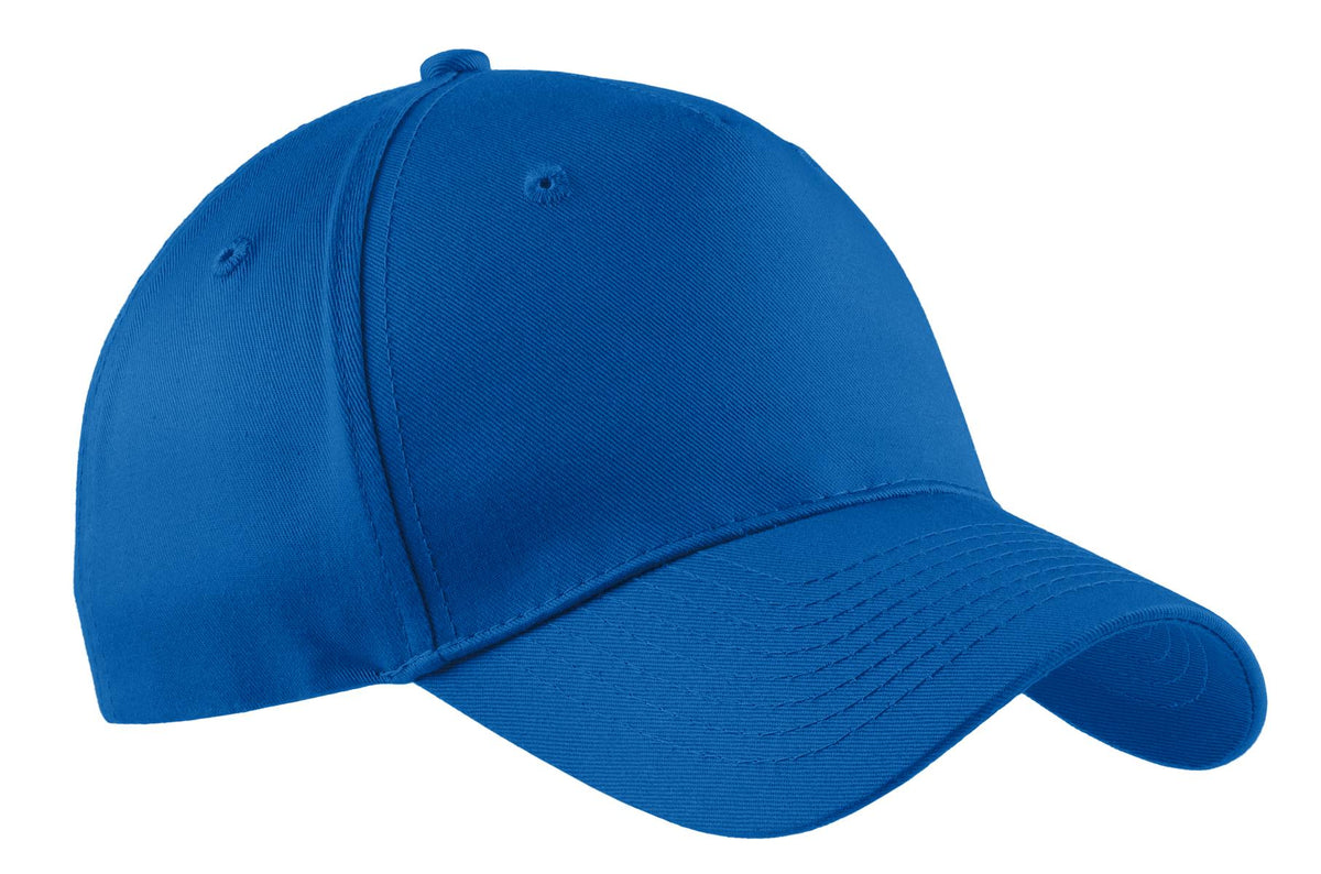 Port Authority Five-Panel Twill Cap.  CP86 in Royal