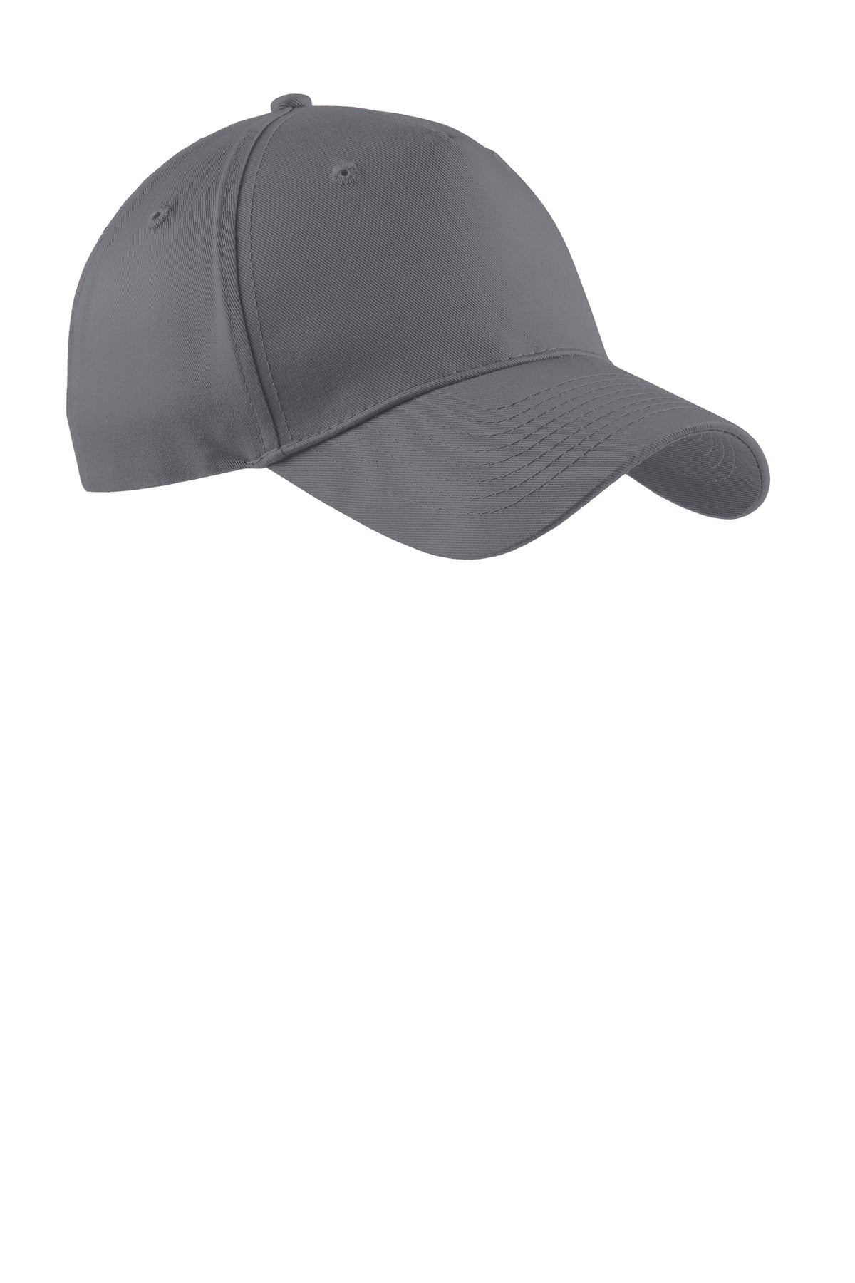 Port Authority Five-Panel Twill Cap.  CP86 in Charcoal