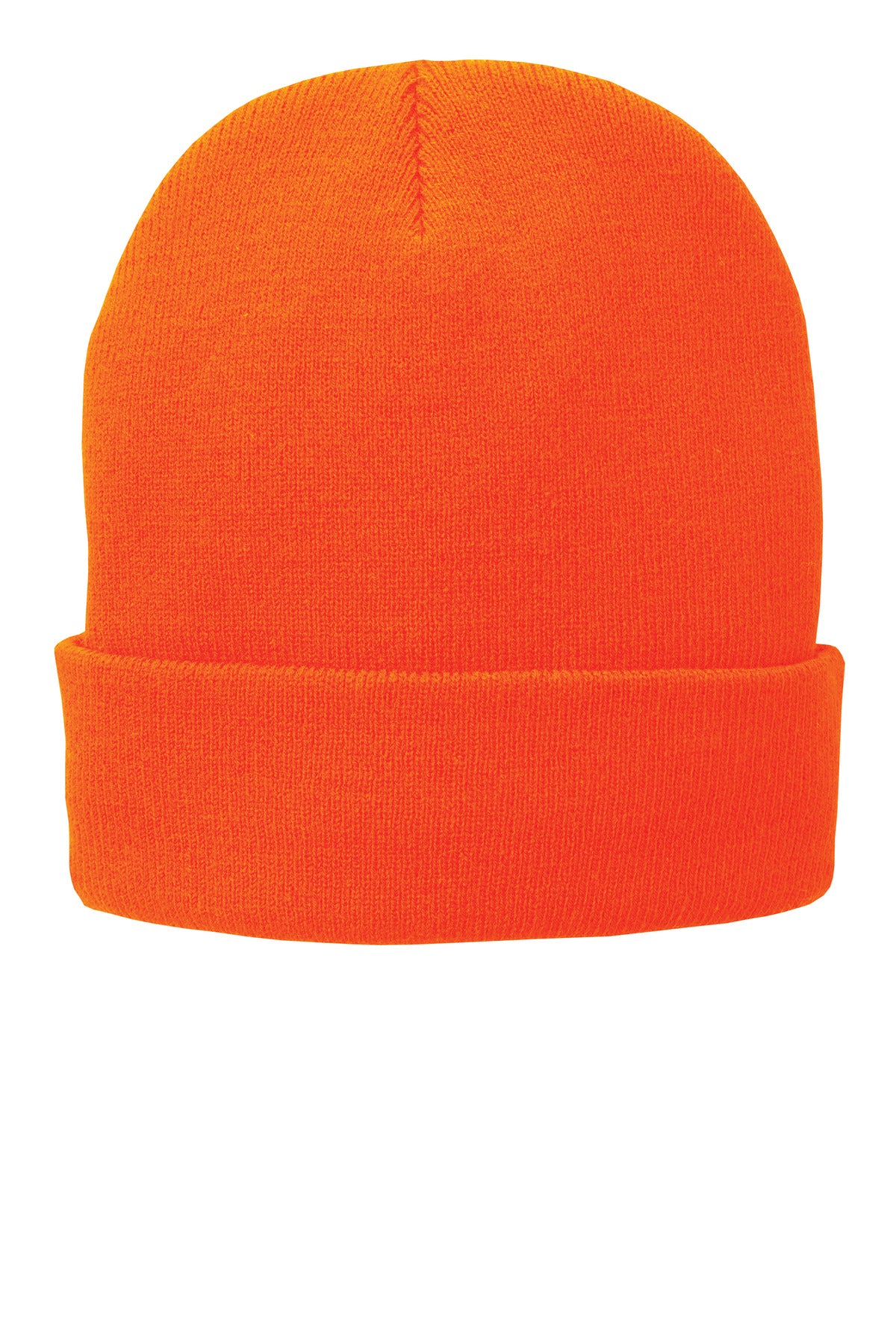 Port Authority Fleece-Lined Knit Cap. CP90L in Athletic Orange