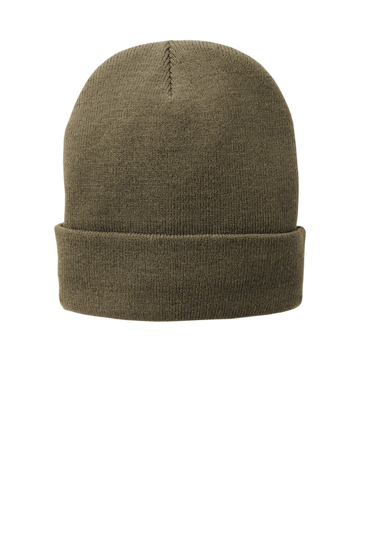 Port Authority Fleece-Lined Knit Cap. CP90L in Coyote Brown