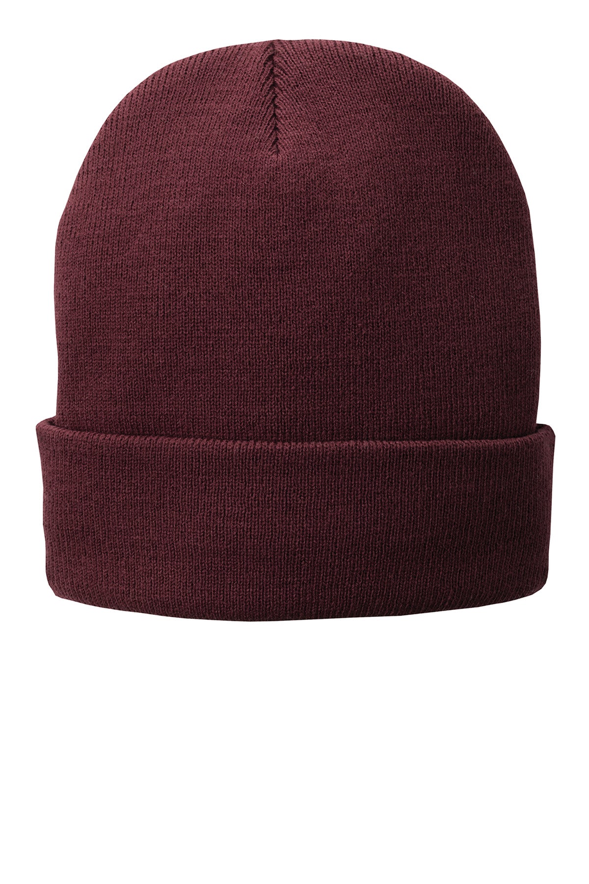 Port Authority Fleece-Lined Knit Cap. CP90L in Maroon
