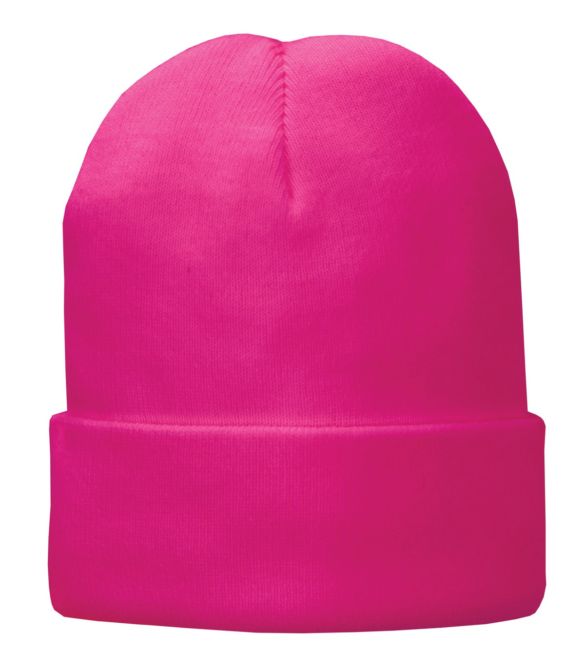 Port Authority Fleece-Lined Knit Cap. CP90L in Neon Pink Glo