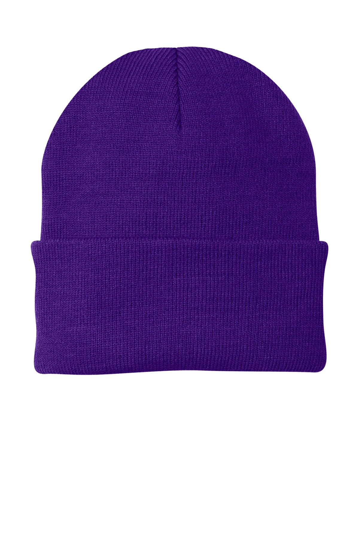 Port Authority Knit Cap.  CP90 in Athletic Purple