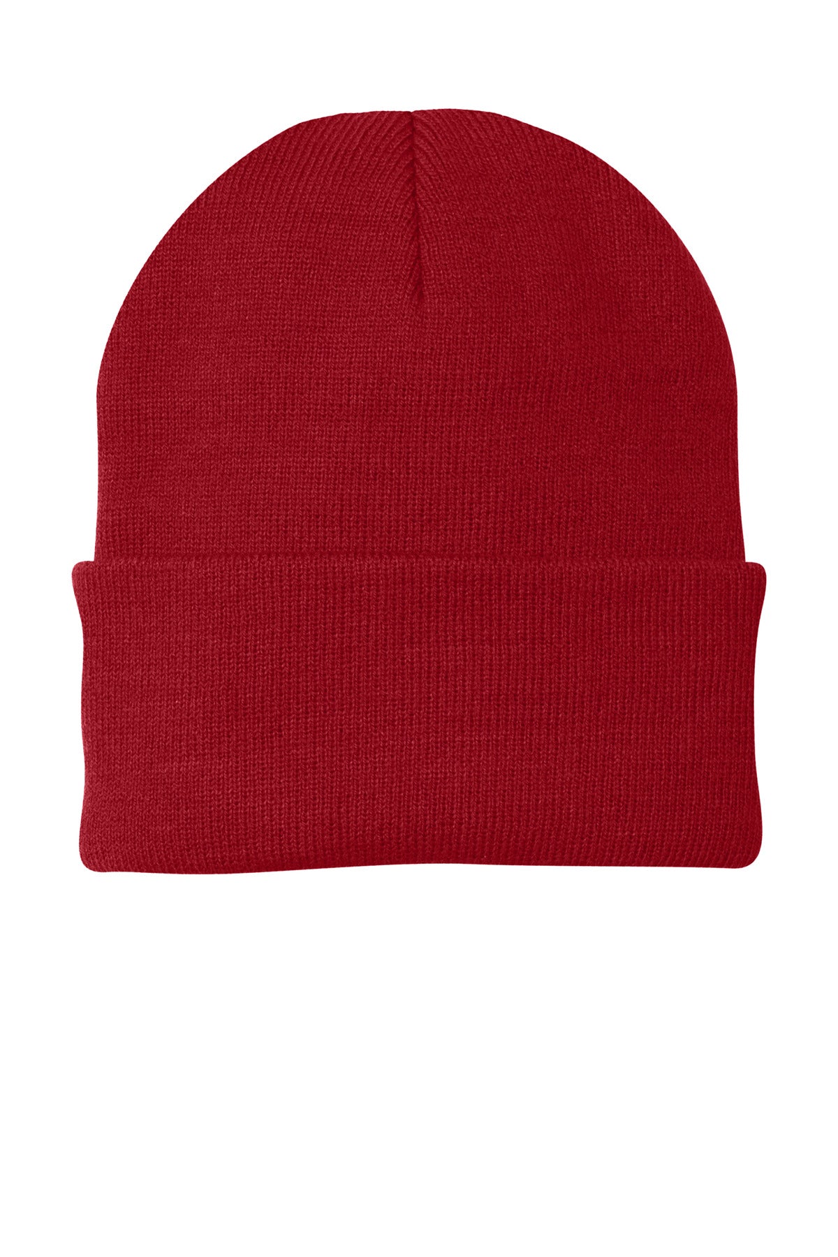 Port Authority Knit Cap.  CP90 in Athletic Red