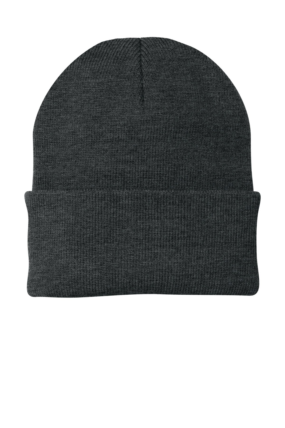 Port Authority Knit Cap.  CP90 in Charcoal Heather
