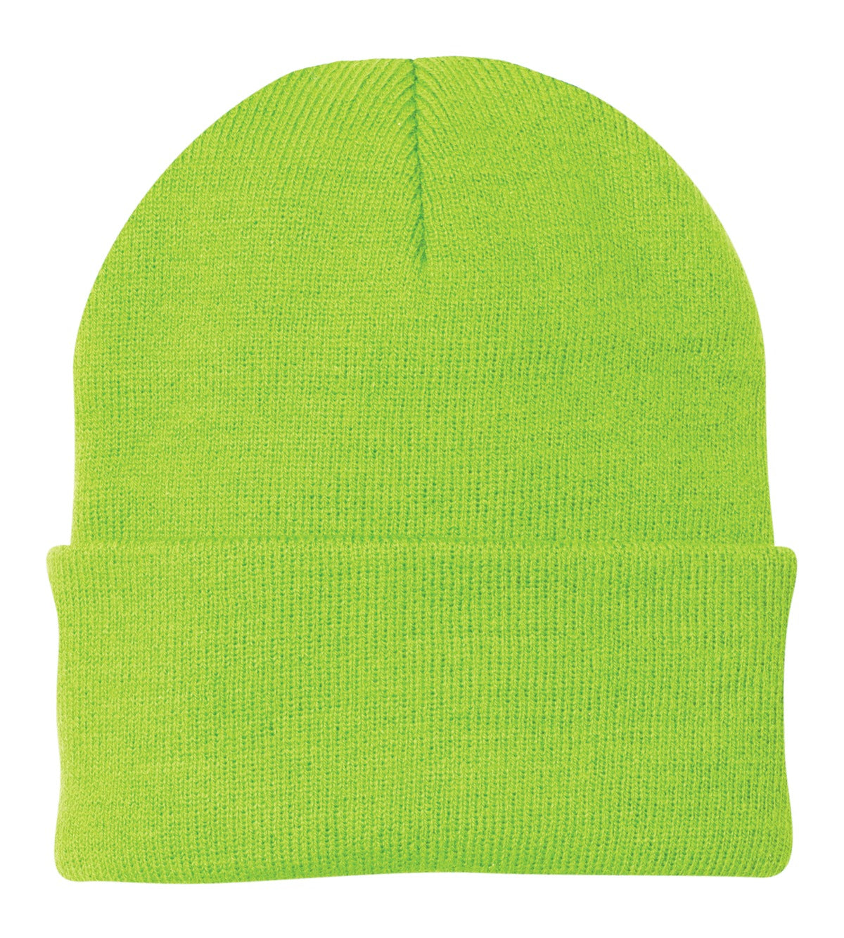 Port Authority Knit Cap.  CP90 in Neon Green