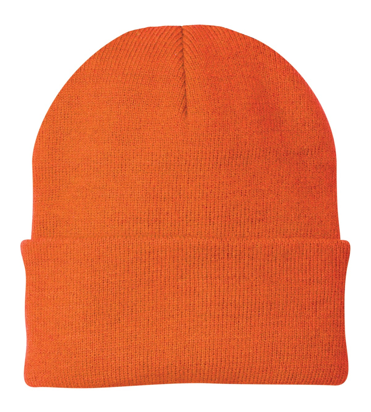Port Authority Knit Cap.  CP90 in Neon Orange