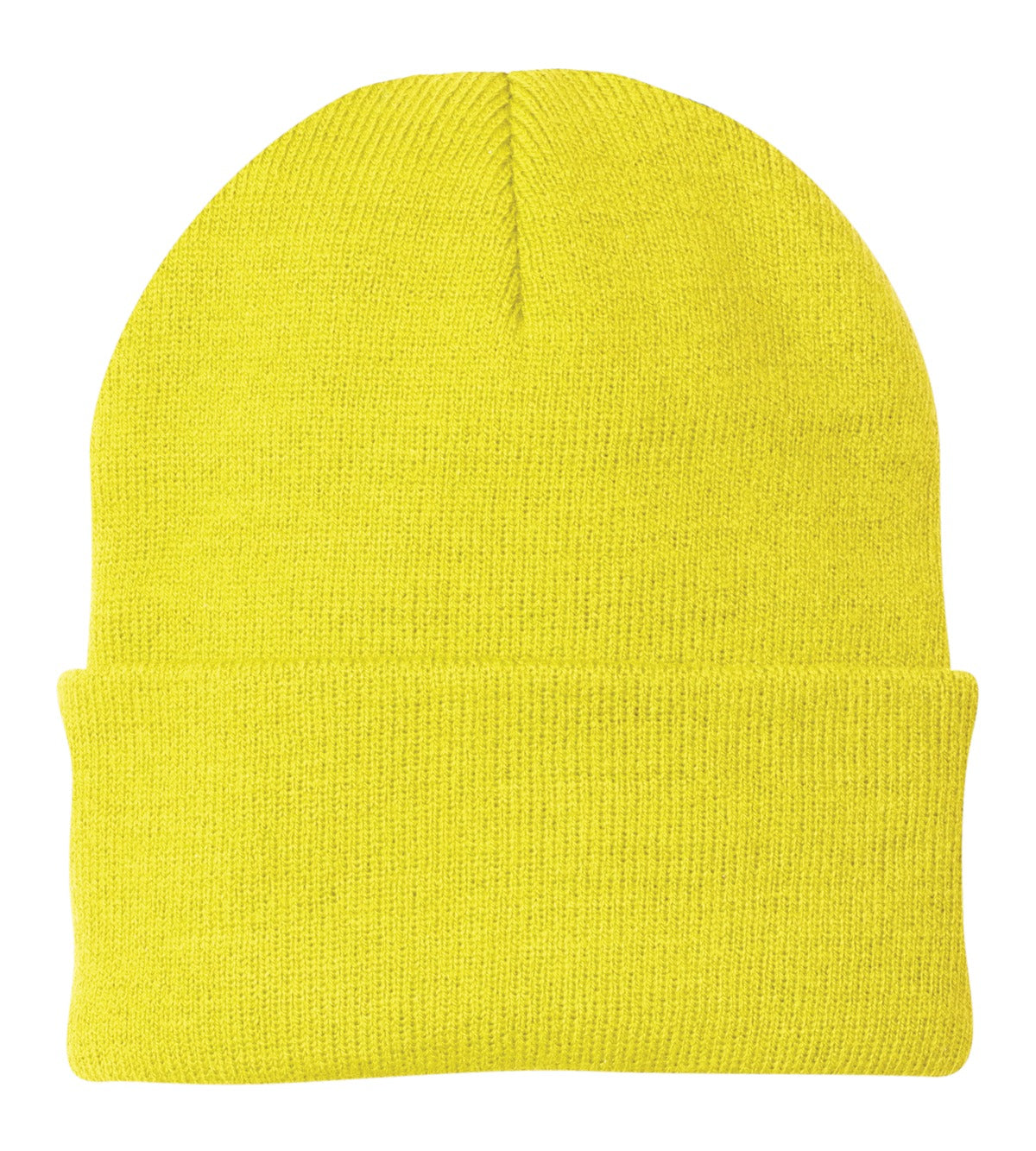 Port Authority Knit Cap.  CP90 in Neon Yellow