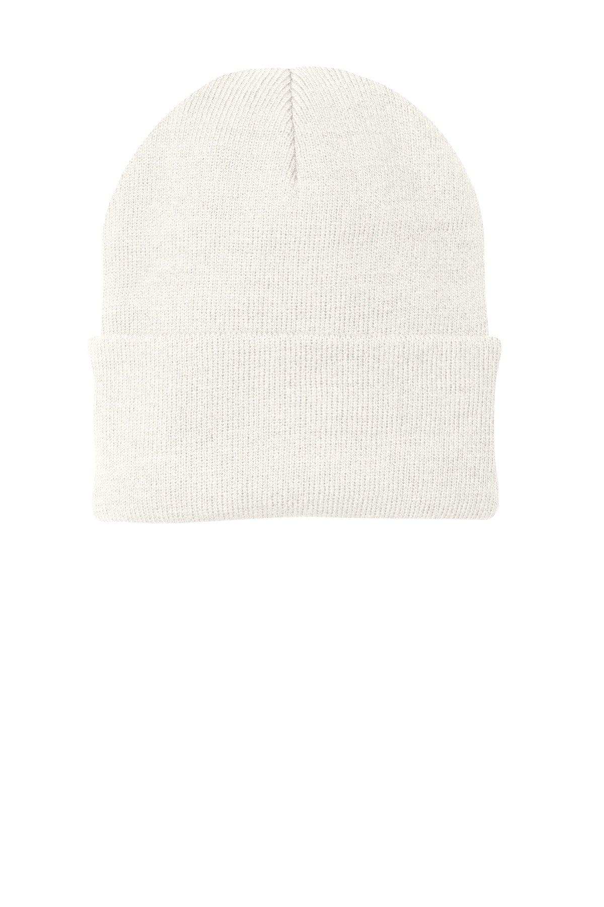 Port Authority Knit Cap.  CP90 in White