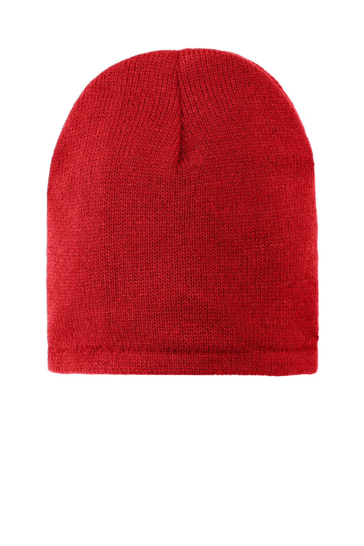 Port Authority Fleece-Lined Beanie Cap. CP91L in Athletic Red