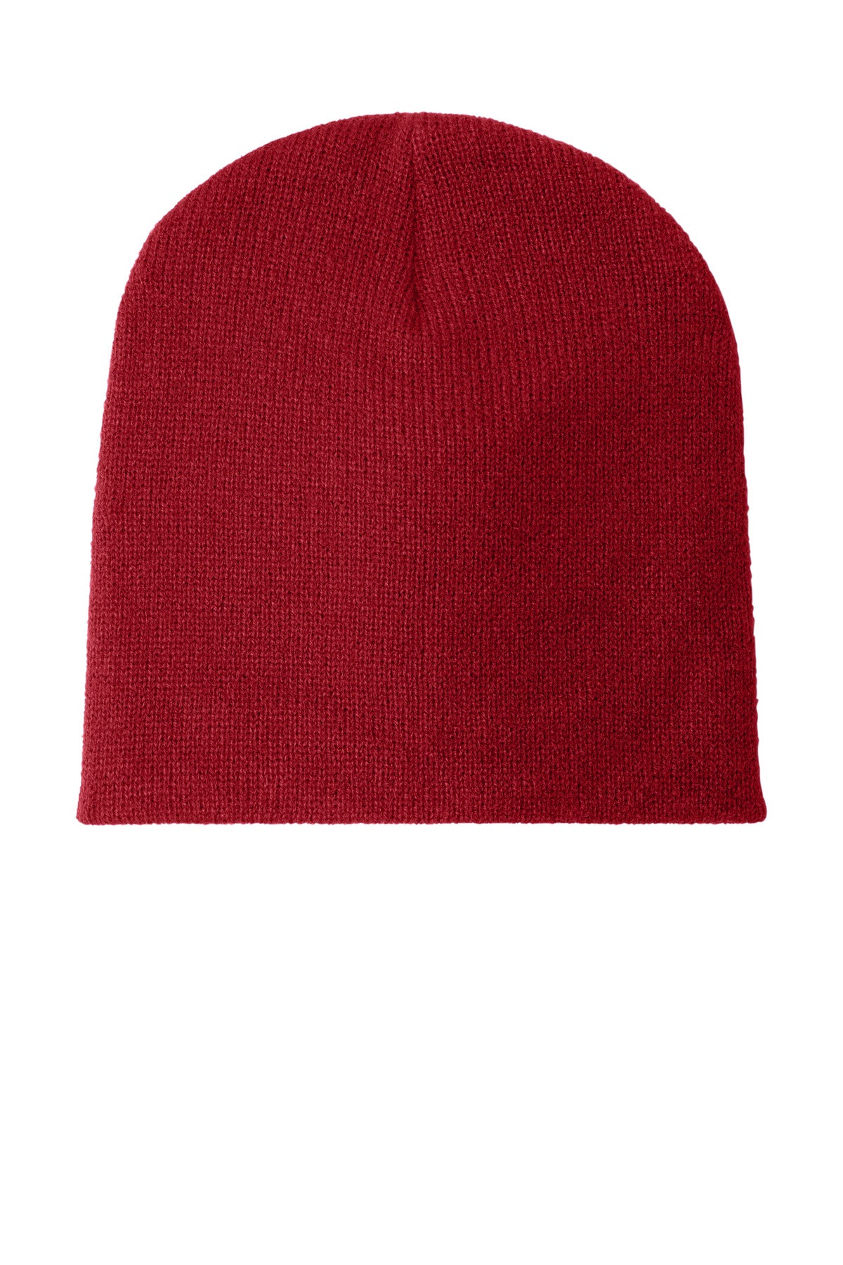 Port Authority Beanie Cap.  CP91 in Athletic Red