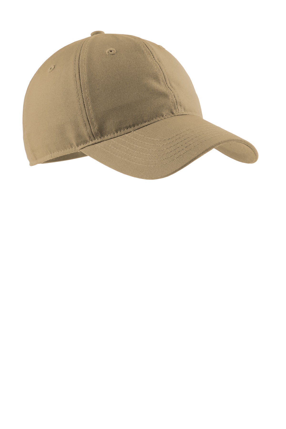 Port Authority Soft Brushed Canvas Cap. CP96 in Khaki