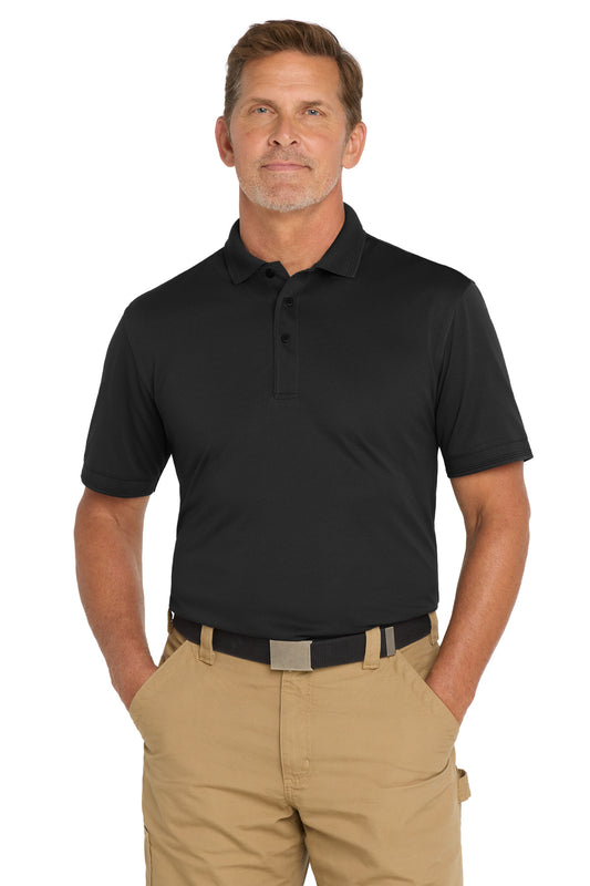 CornerStone  Industrial Snag-Proof Pique Polo. CS4020 in Black