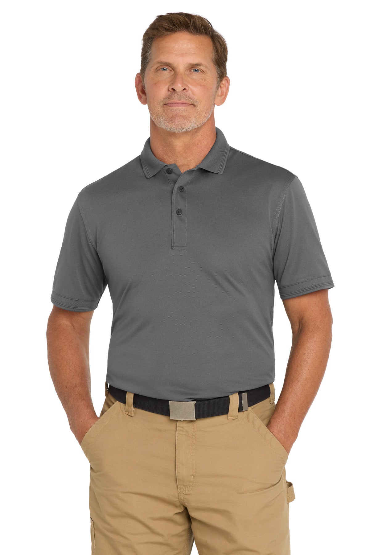 CornerStone  Industrial Snag-Proof Pique Polo. CS4020 in Charcoal