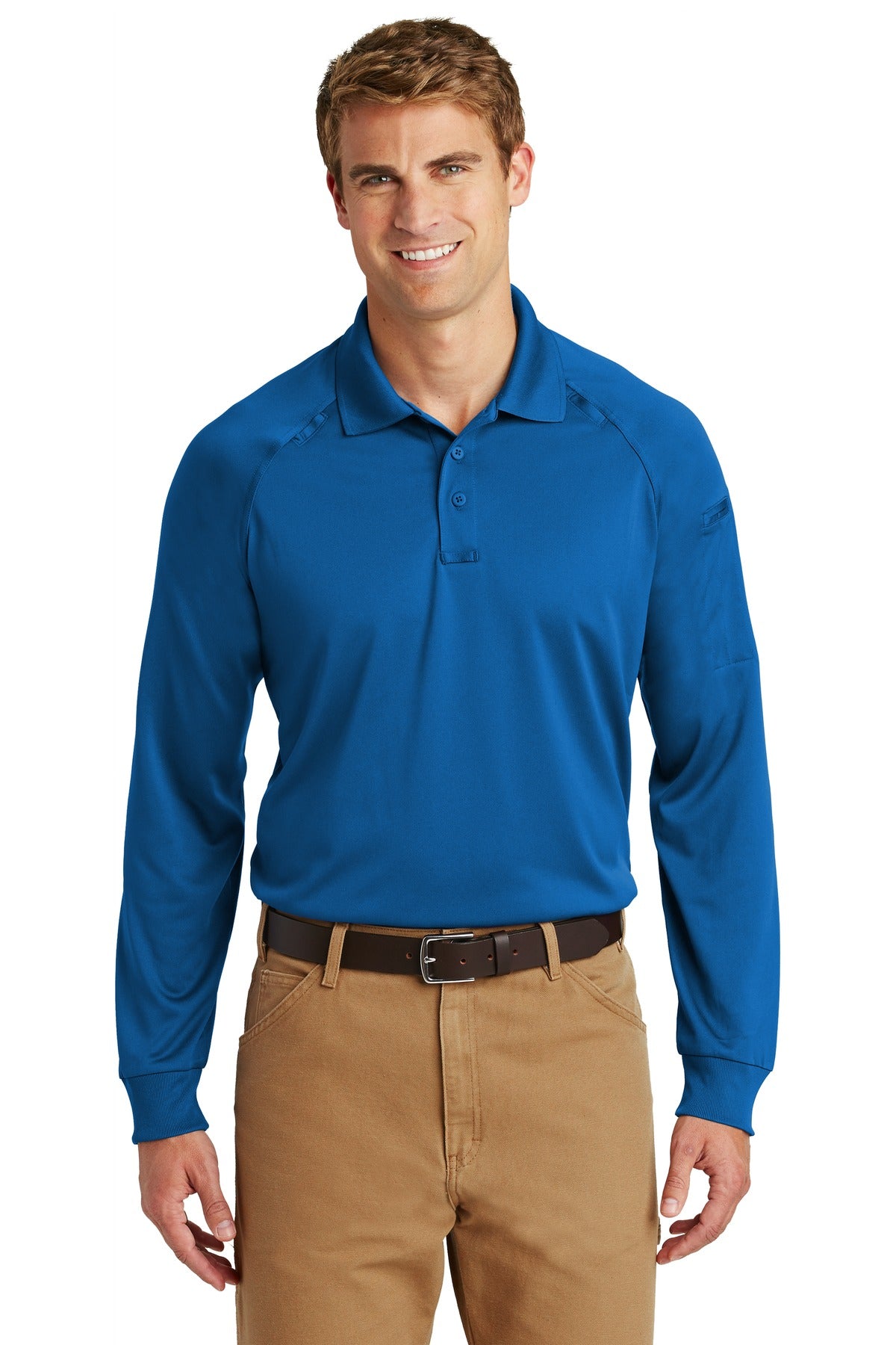 CornerStone - Select Long Sleeve Snag-Proof Tactical Polo. CS410LS in Royal