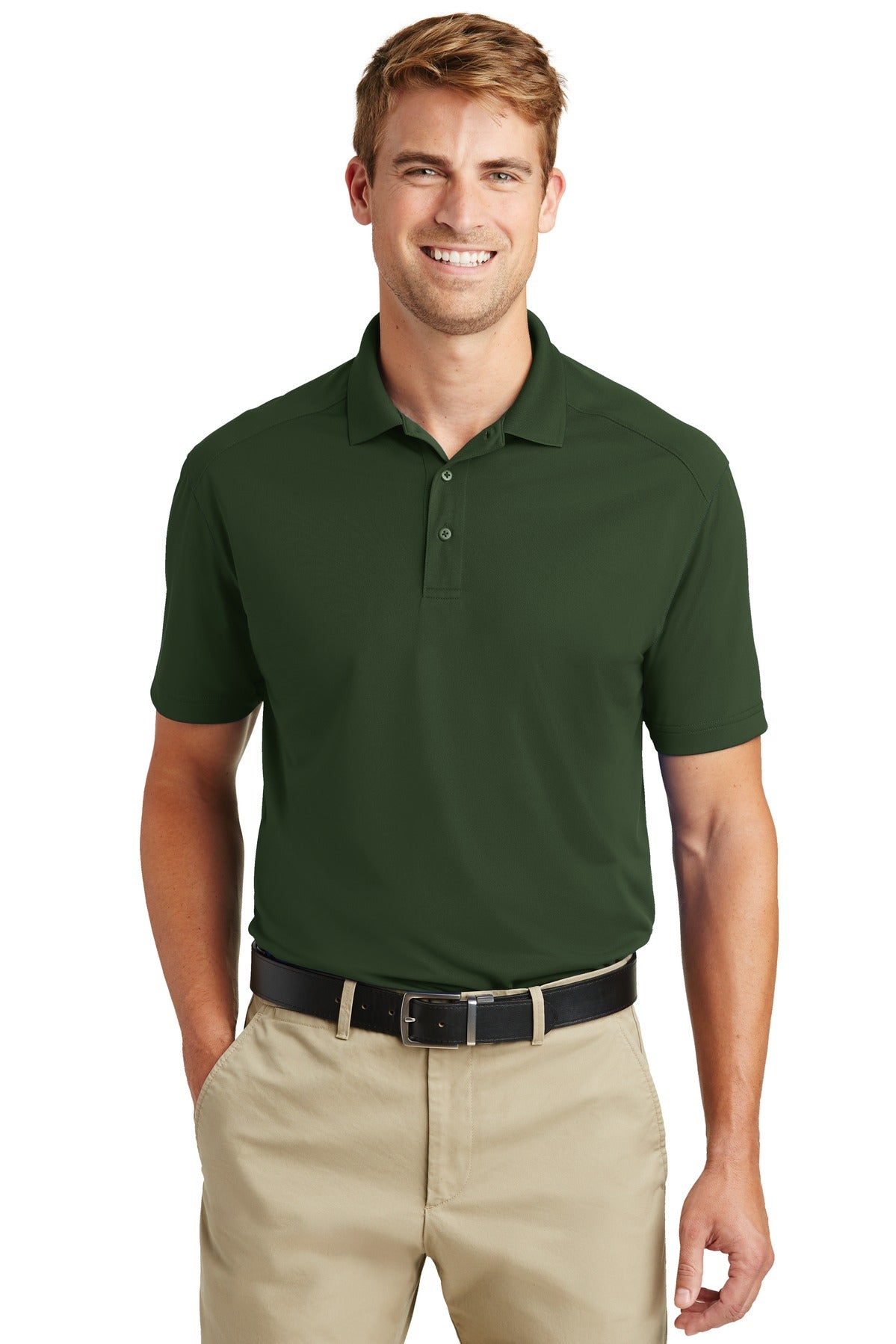 CornerStone Select Lightweight Snag-Proof Polo. CS418 in Dark Green