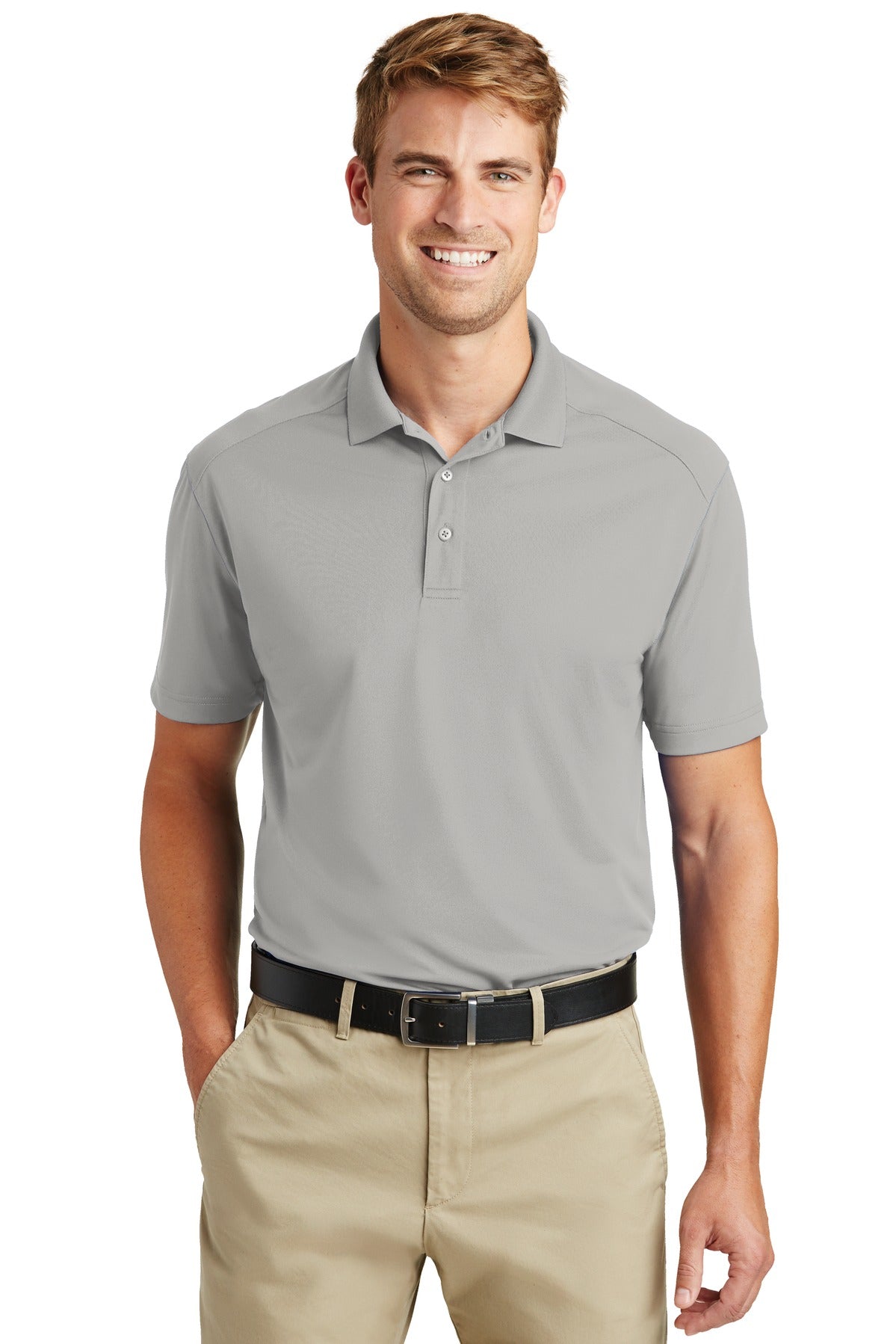 CornerStone Select Lightweight Snag-Proof Polo. CS418 in Light Grey