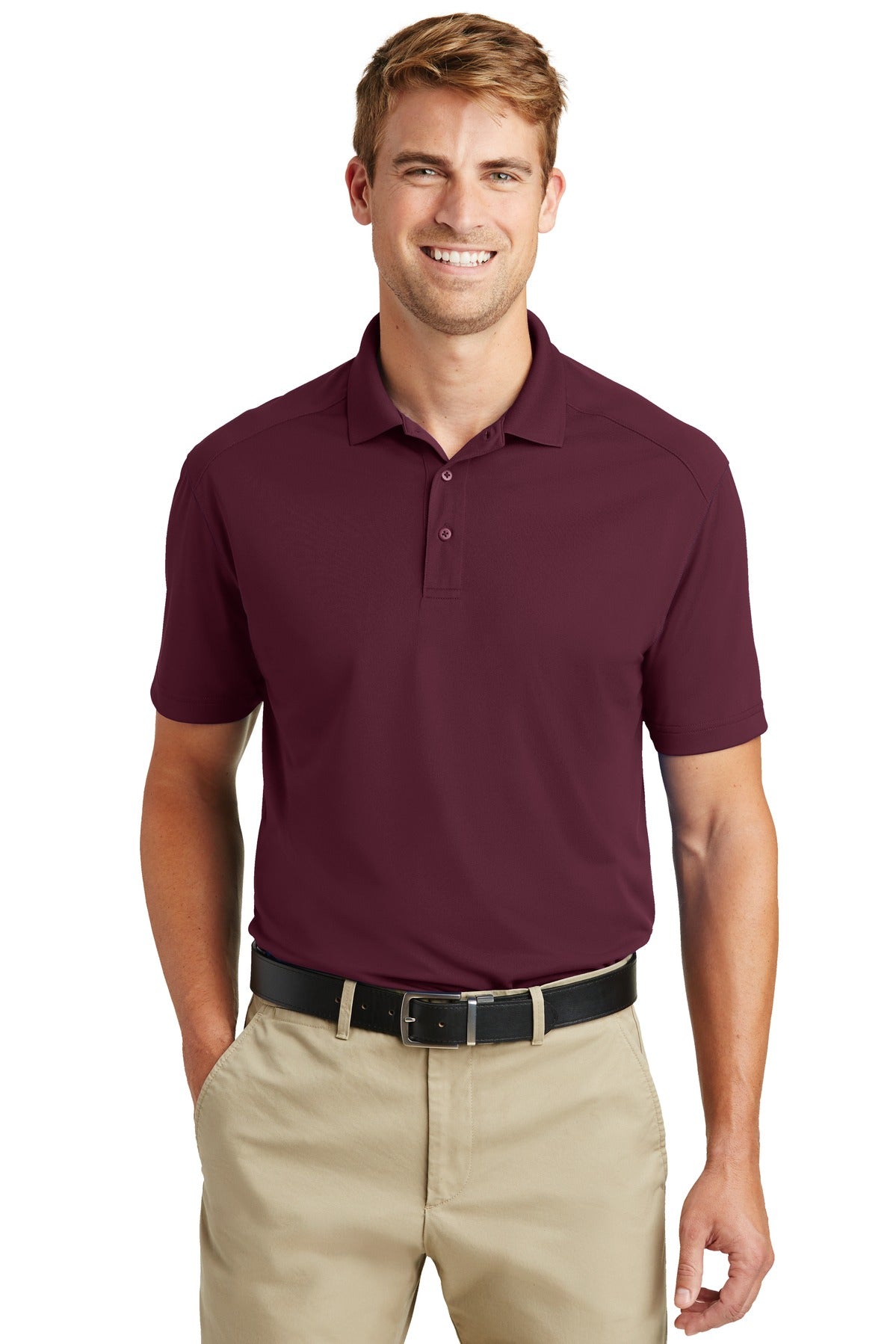 CornerStone Select Lightweight Snag-Proof Polo. CS418 in Maroon