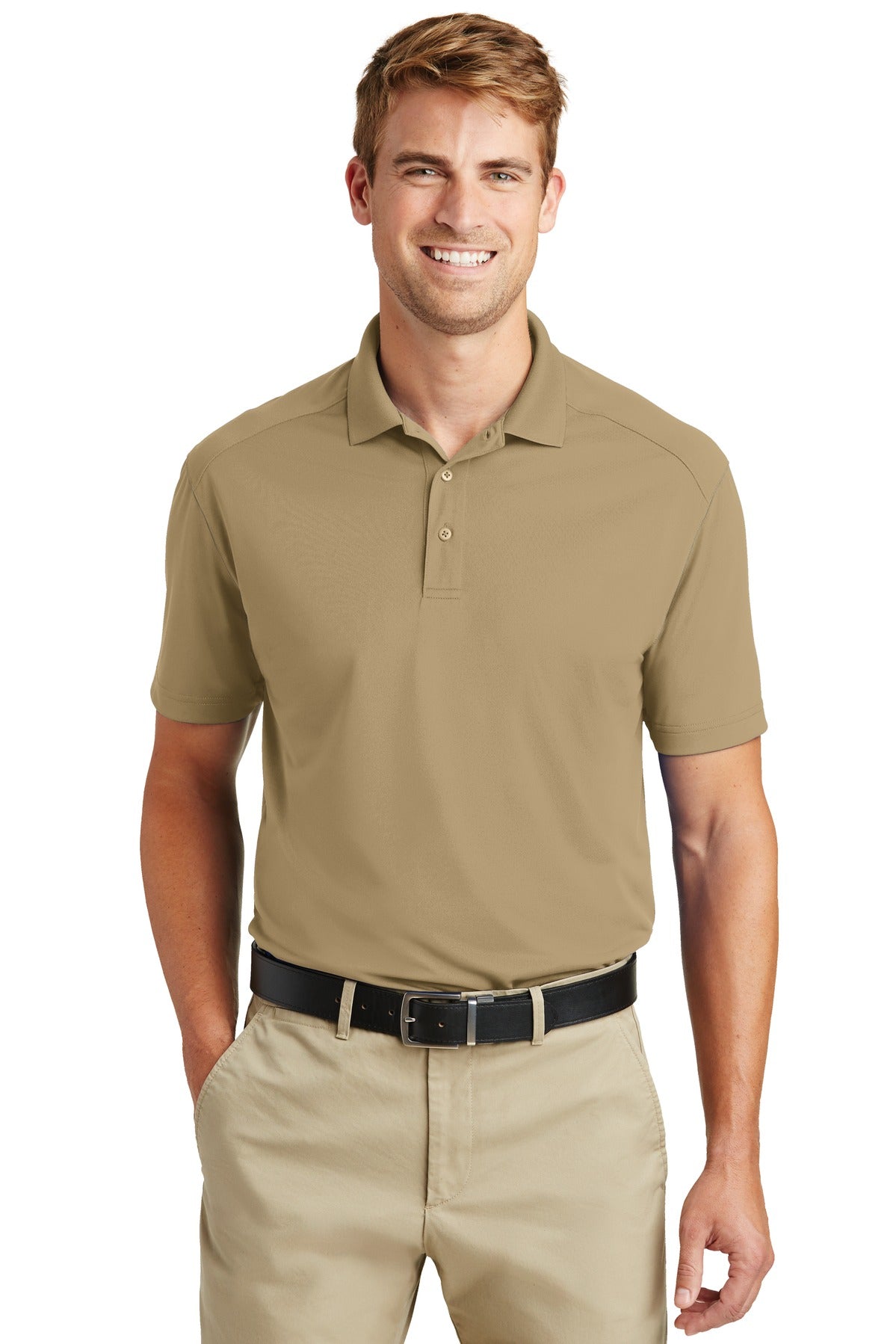 CornerStone Select Lightweight Snag-Proof Polo. CS418 in Tan