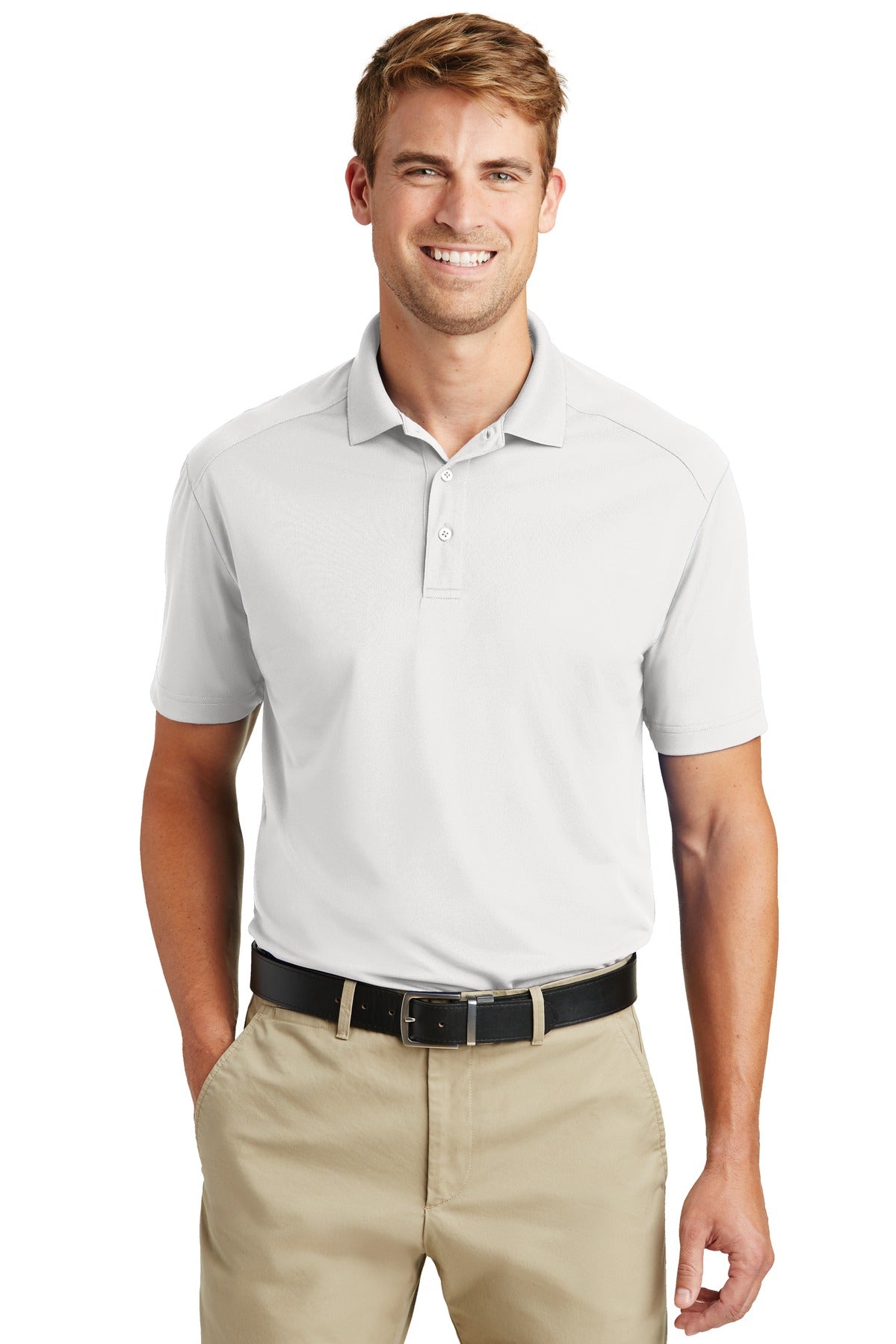 CornerStone Select Lightweight Snag-Proof Polo. CS418 in White