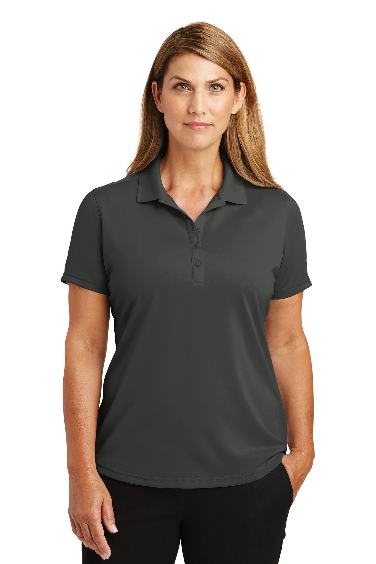 CornerStone Women's Select Lightweight Snag-Proof Polo. CS419 in Charcoal