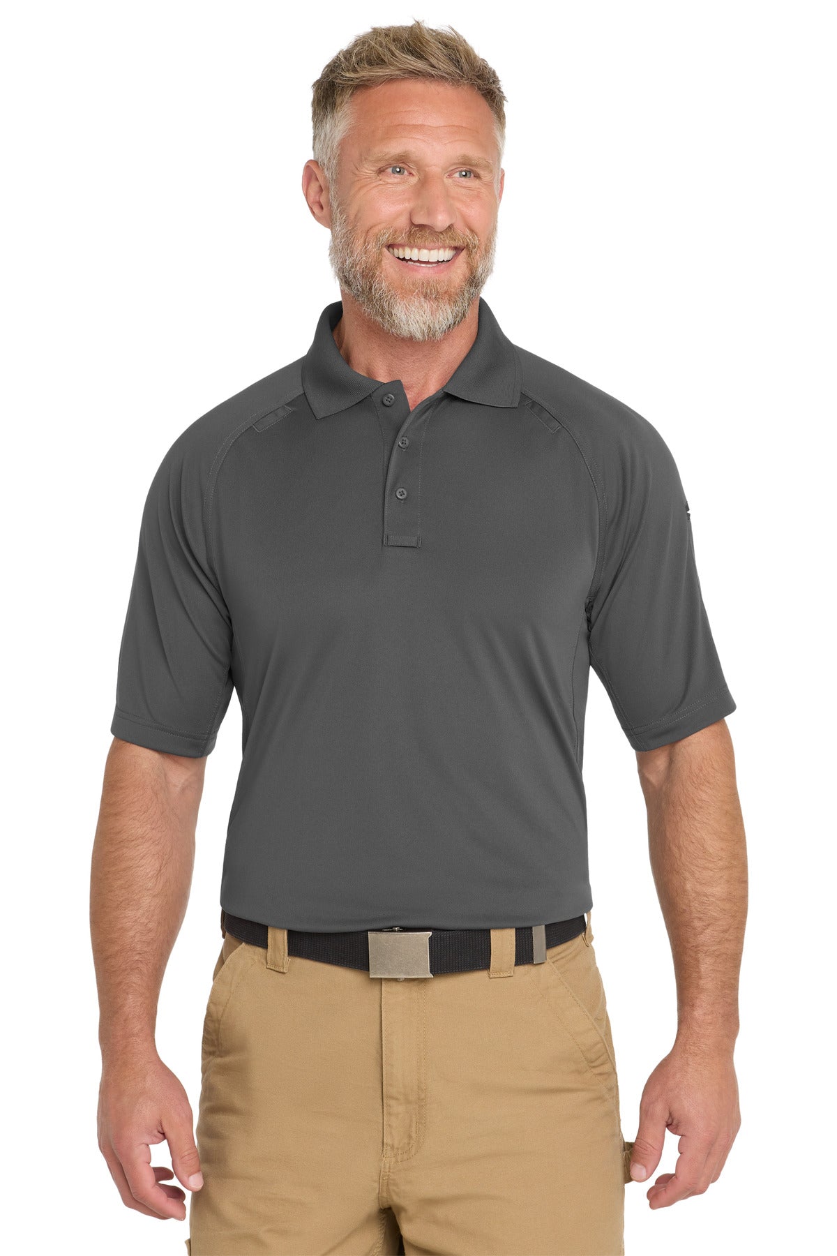 CornerStone  Select Lightweight Snag-Proof Tactical Polo. CS420 in Charcoal