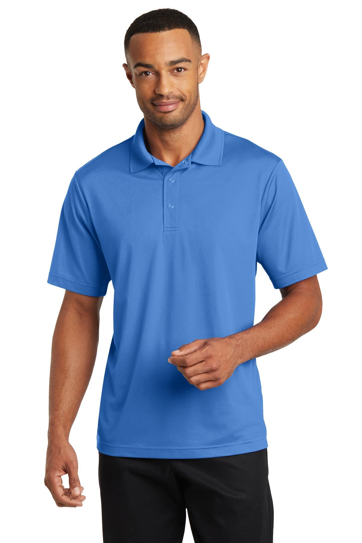 CornerStone Micropique Gripper Polo. CS421 in Blue Lake