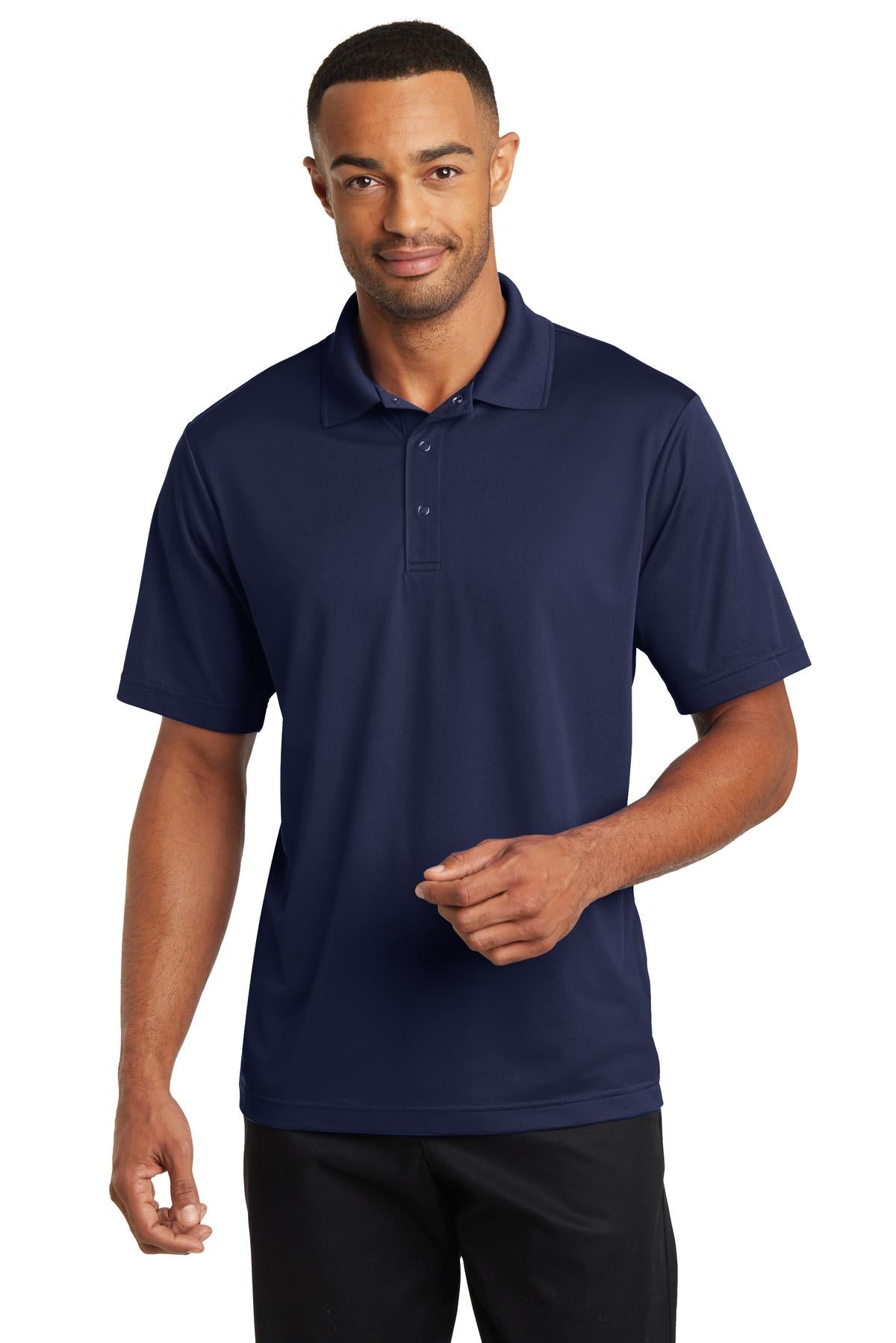 CornerStone Micropique Gripper Polo. CS421 in True Navy