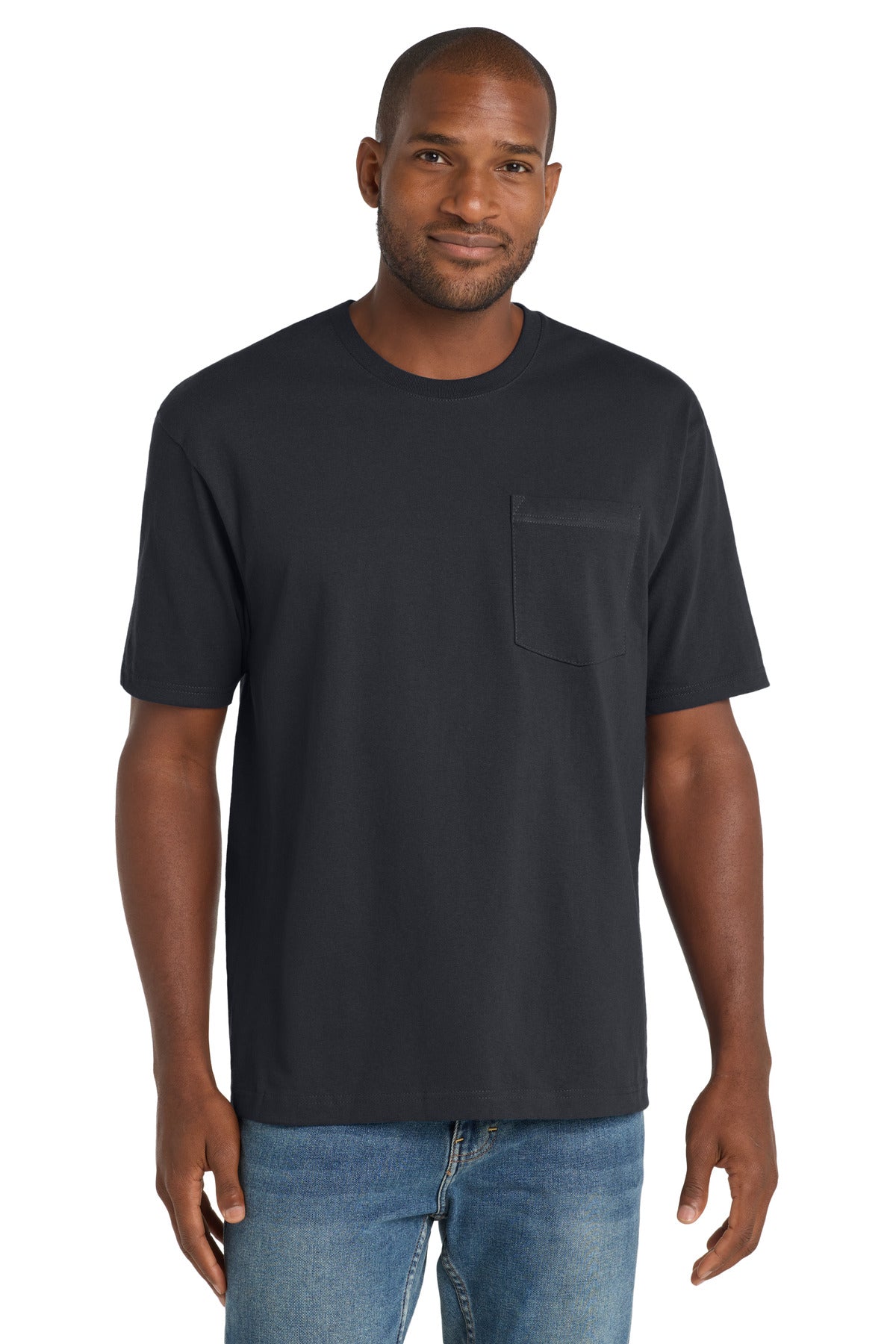 CornerStone  Workwear Pocket Tee CS430 in Navy Blue