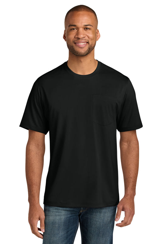 CornerStone Workwear Pro Short Sleeve Pocket Tee CS440P in Black