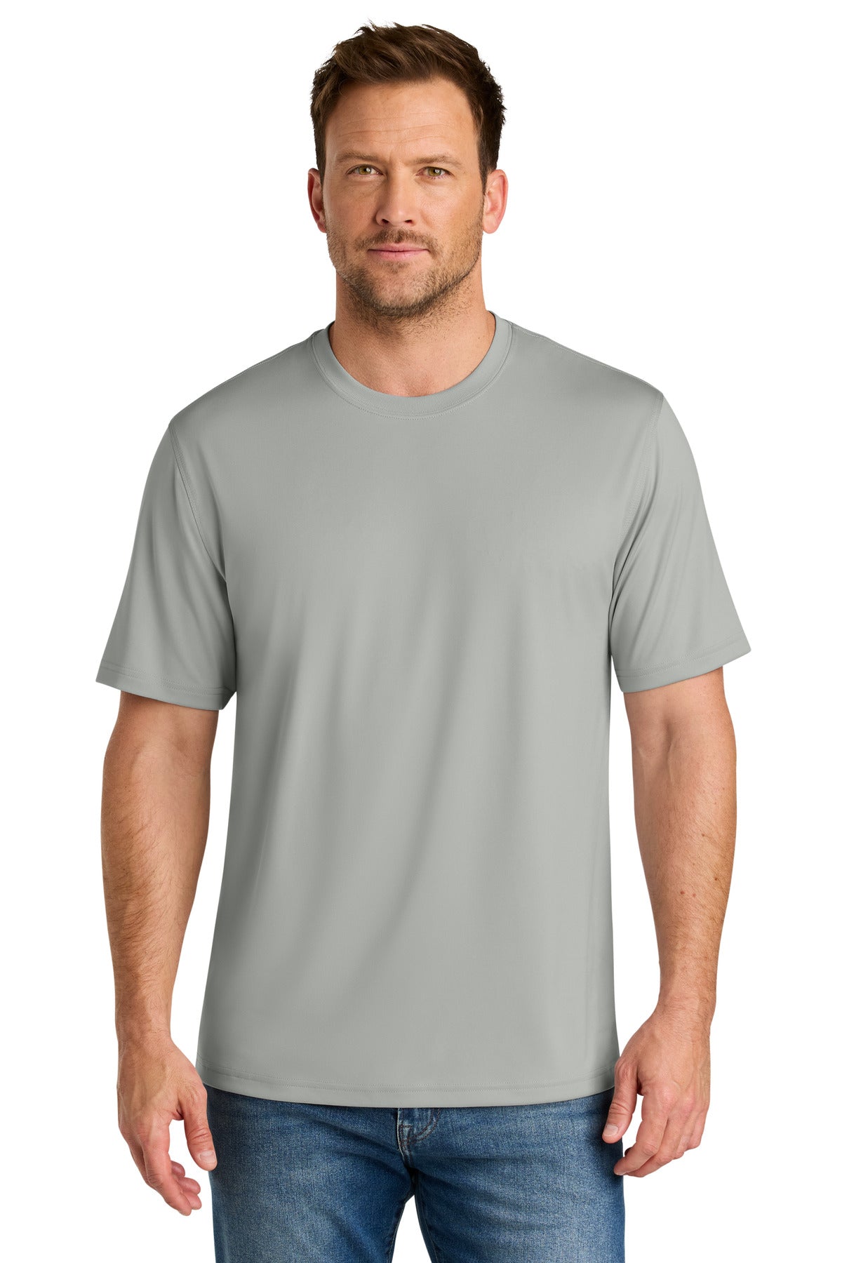 CornerStone Workwear Pro Short Sleeve Tee CS440 in Light Grey