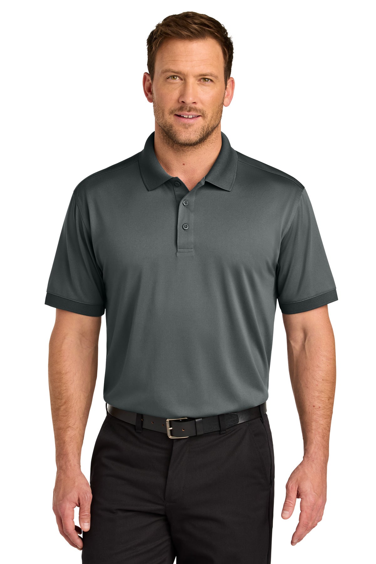 CornerStone Workwear Pro Polo CS450 in Metal Grey