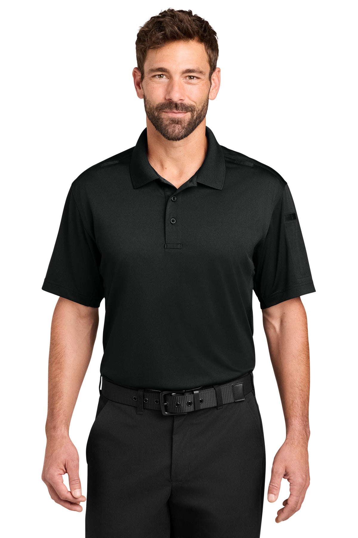CornerStone Workwear Pro Tactical Polo CS452 in Black