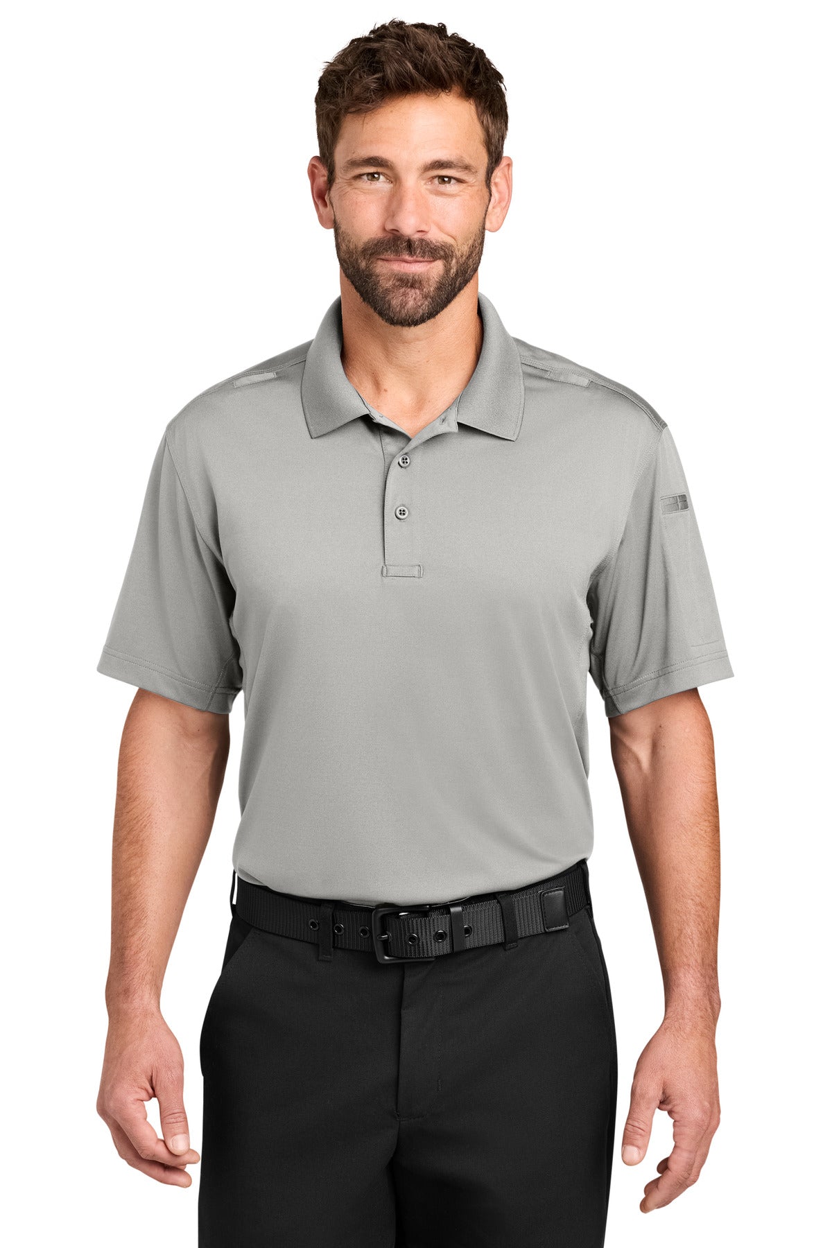 CornerStone Workwear Pro Tactical Polo CS452 in Light Grey