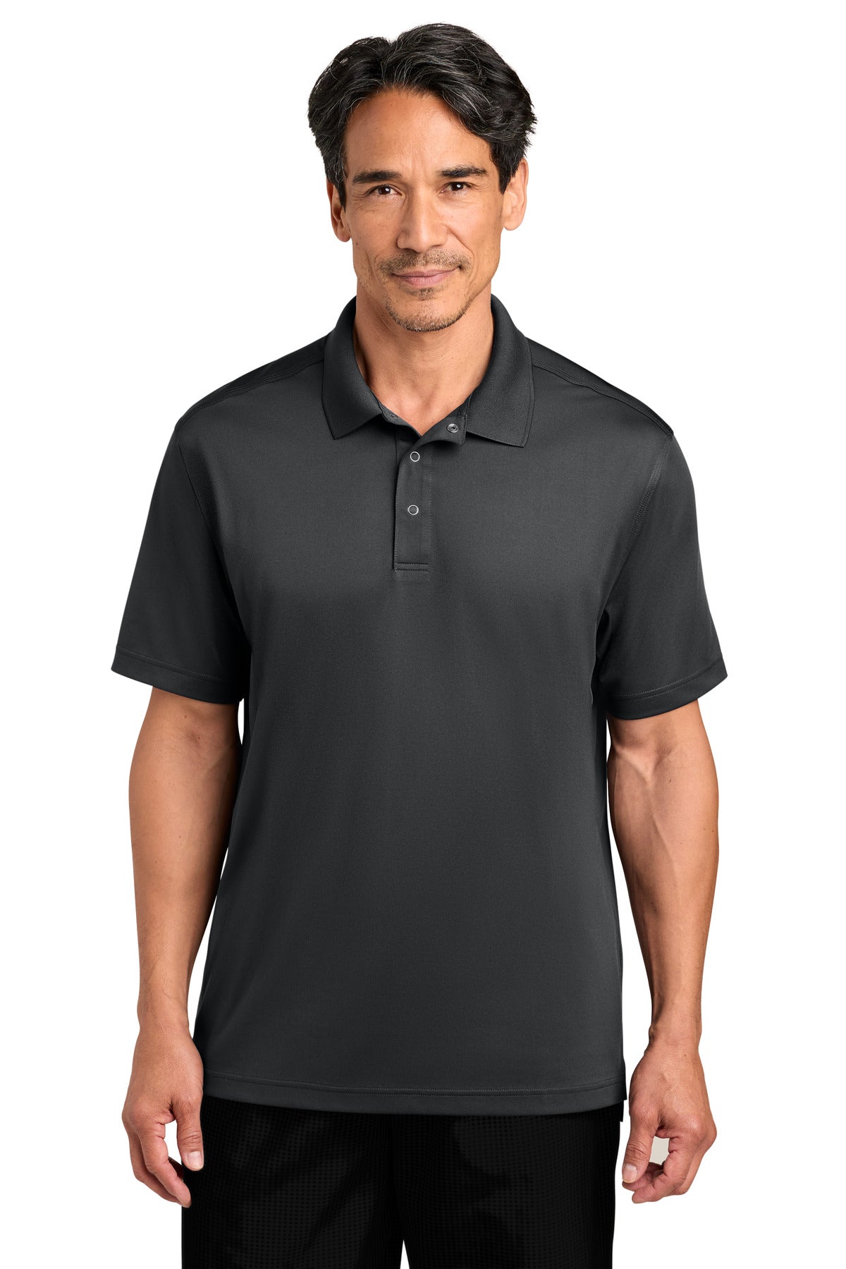 CornerStone Workwear Pro Gripper Polo CS454 in Echo Steel