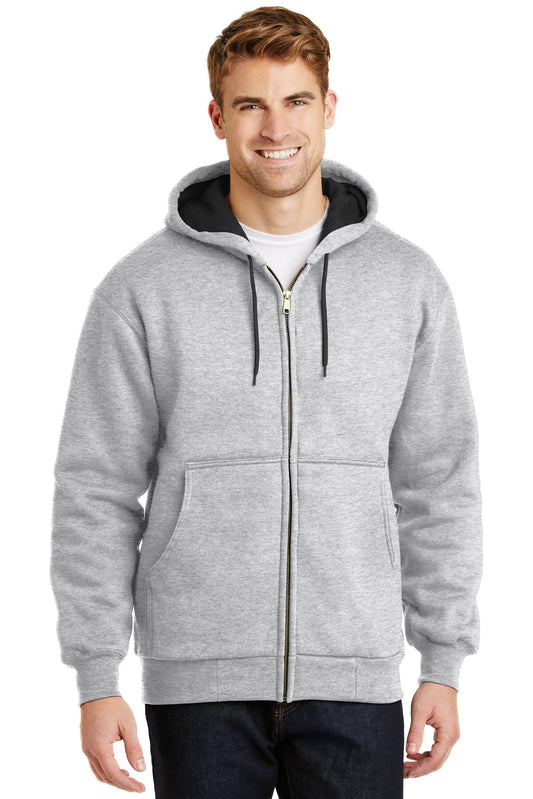 CornerStone - Heavyweight Full-Zip Hooded Sweatshirt with Thermal Lining.  CS620 in Athletic Heather