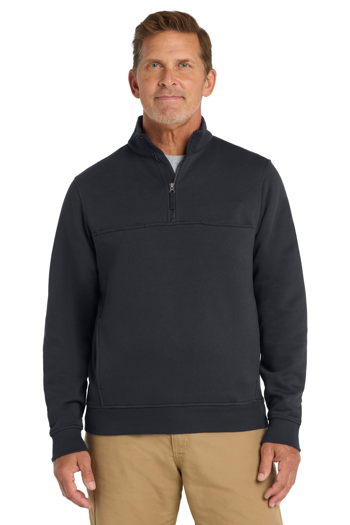 CornerStone 1/2-Zip Job Shirt. CS626 in Dark Navy