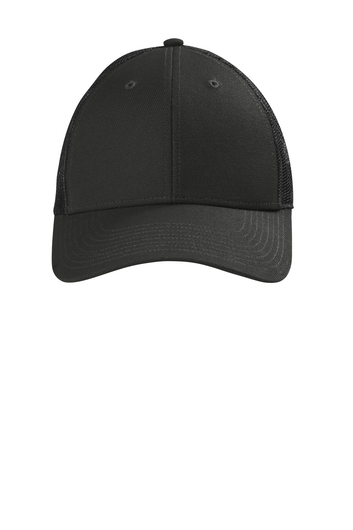 CornerStone  Canvas Mesh Back Cap. CS811 in Black