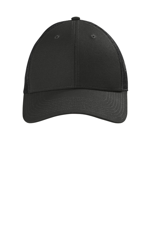 CornerStone  Canvas Mesh Back Cap. CS811 in Black