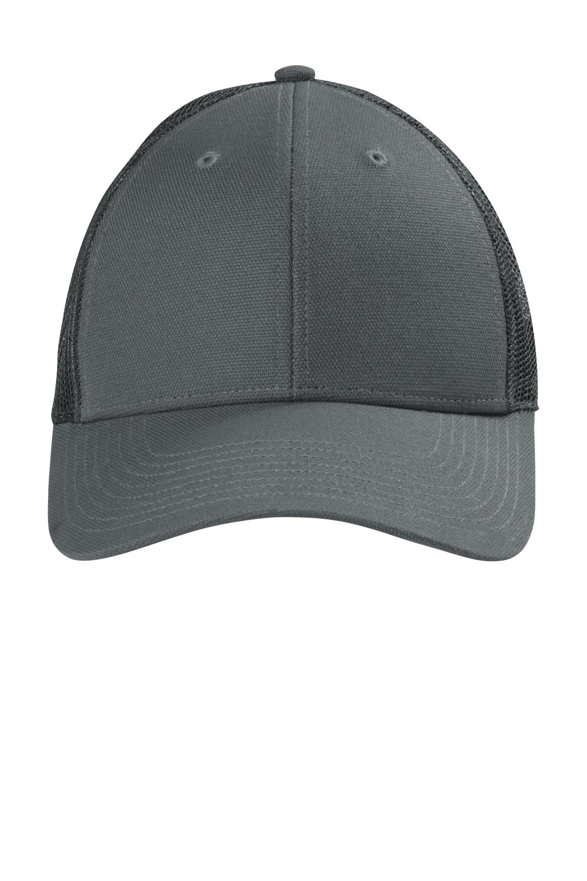 CornerStone  Canvas Mesh Back Cap. CS811 in Charcoal