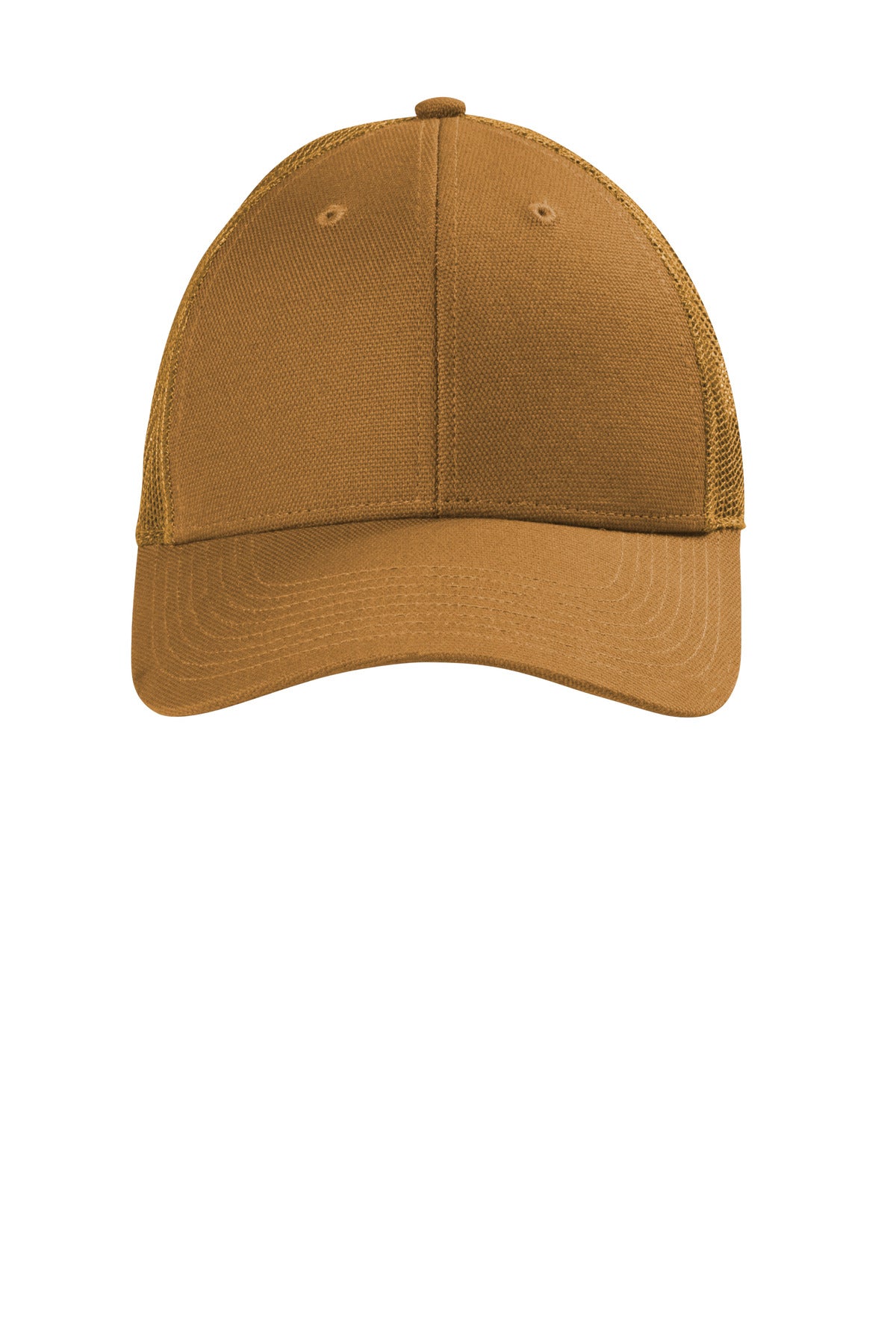 CornerStone  Canvas Mesh Back Cap. CS811 in Duck Brown