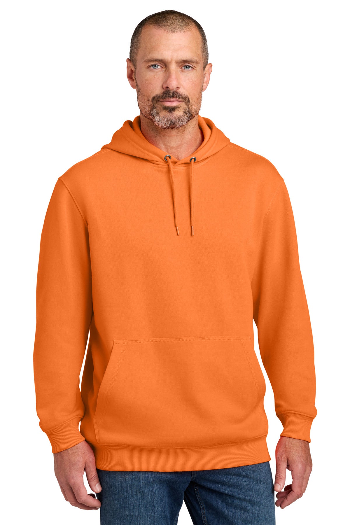 CornerStone Tough Fleece Pullover Hoodie CSF630 in Bright Orange