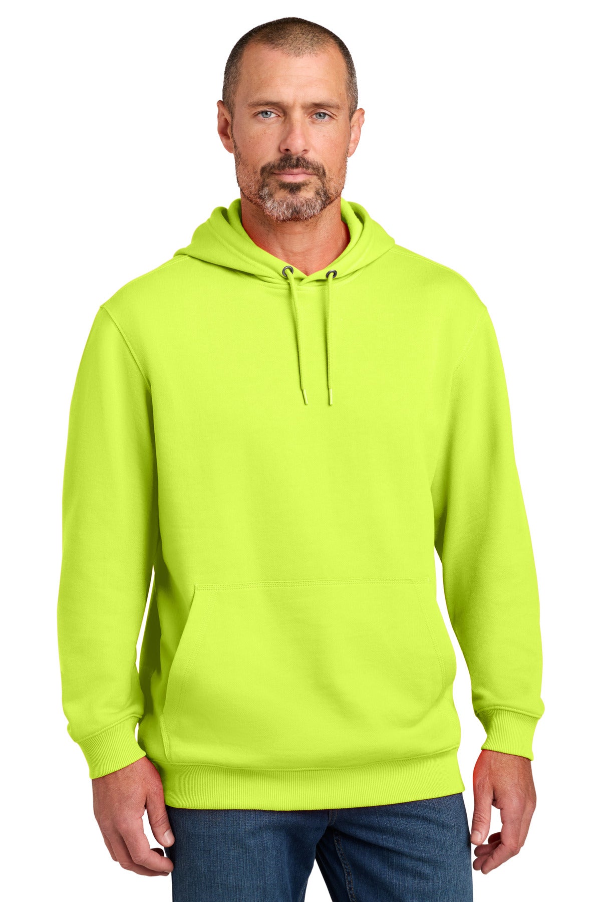CornerStone Tough Fleece Pullover Hoodie CSF630 in Bright Yellow