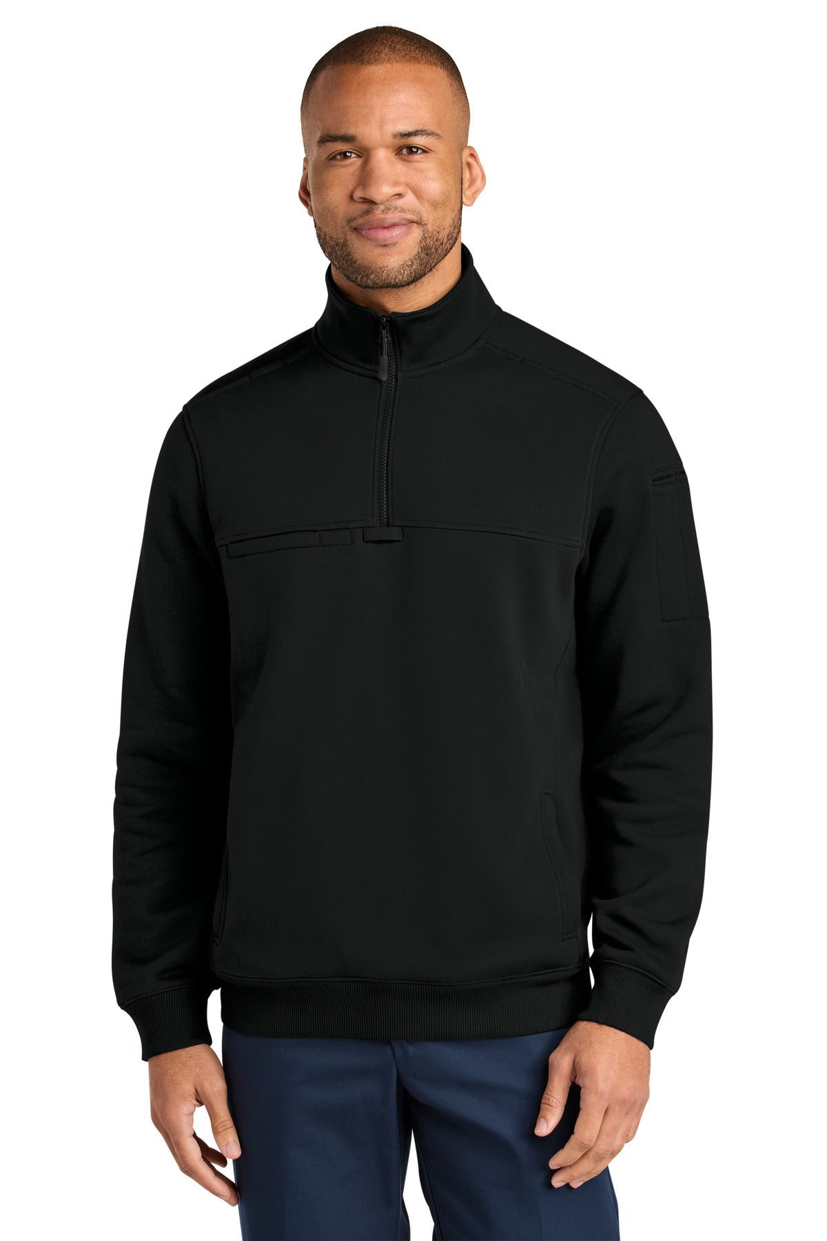 CornerStone 12-Oz. Tough Fleece Job Shirt CSF635 in Black