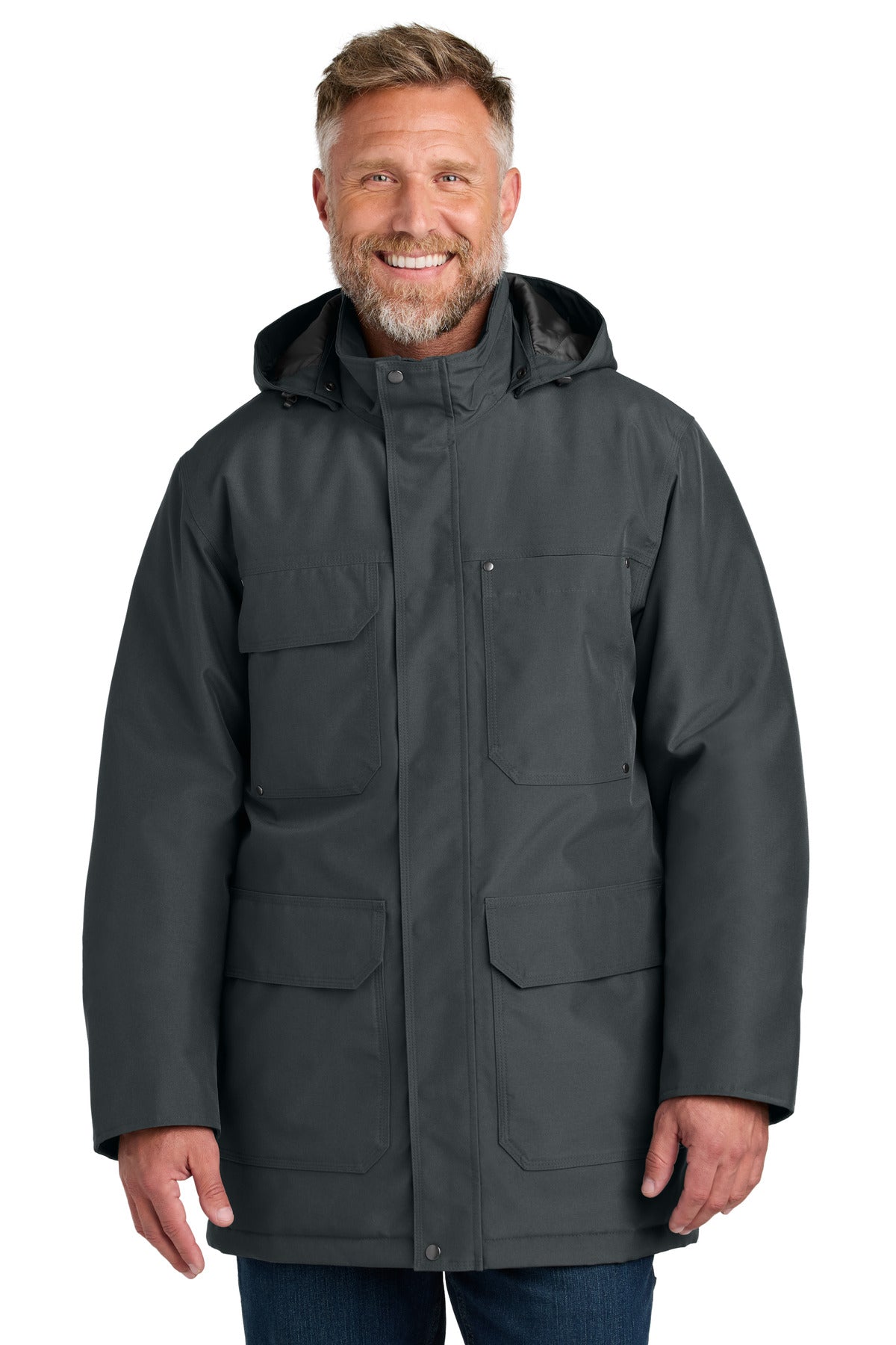 CornerStone Elements Insulated Parka CSJ10 in Iron Grey